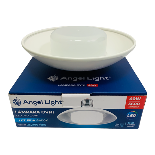 [10719] LAMPARA OVNI LED BLANCA 40W 6400K ANGEL LIGHT