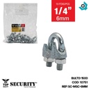 PERROS PARA GUAYAS DE HIERRO 1/4" SECURITY