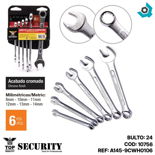 [10756] JUEGO DE LLAVES DE DE COMBINACION SECURITY