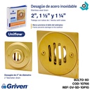 DESAGUE DE PISO 2" DORADO GRIVEN GOLDEN