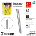 CLAVO DE ACERO PARA CONCRETO 4" SECURITY
