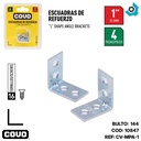 ANGULO 1" ACERO 4 PZAS COVO