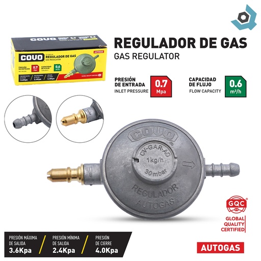 [10851] REGULADOR DE GAS AUTOGAS COVO