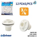 TUERCA PARA TANQUE 3/4" BLANCO GRIVEN