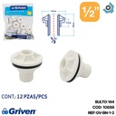 TUERCA PARA TANQUE 1/2" BLANCO GRIVEN