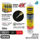 SELLADOR DE SILICONA RTV NEGRO 300ML COVO