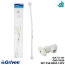 KIT DE MANGUERA Y LLAVE ANGULAR 1/2" X 1/2" GRIVEN BASIC