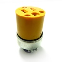 TOMACORRIENTE POLARIZADA METAL VINIL 2X15A U44/3S-250V