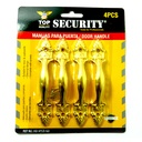 JUEGO DE TIRADORES PARA MUEBLES 110MM 4PZAS SECURITY