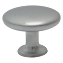 TIRADOR PARA MUEBLES DE BOTON PLATEADO MATE