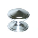 TIRADOR PARA MUEBLES DE BOTON PLATEADO