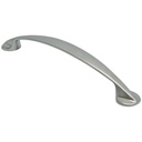 TIRADOR PARA MUEBLES 128MM PLATEADO MATE