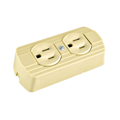 [1701] TOMACORRIENTE DOBLE TIPO PANELITA  U05