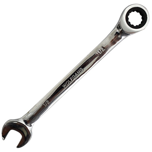 [2470] LLAVE COMBINADA 1/2" CON RATCHET FIJO WOLFGANG