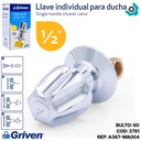 LLAVE PARA DUCHA 1/2" INDIVIDUAL GRIVEN