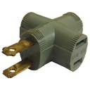 ADAPTADOR MULTITOMA GRIS