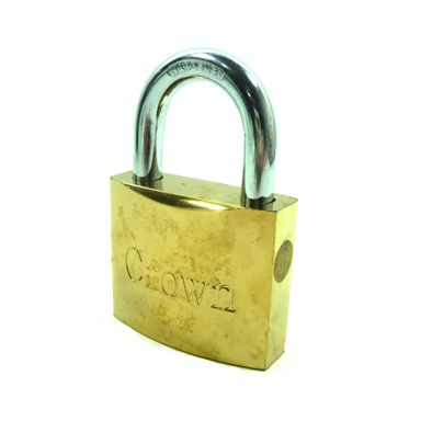 [3913] CANDADO 25MM BRONCE CROWN