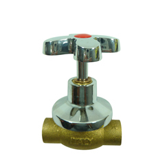 [4421] VALVULA 1/2" SIN ROSCA PARA TUBO DE COBRE ITALY