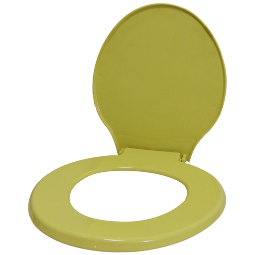 [5929] ASIENTO PARA INODORO AMARILLO REDONDO RESIMOL