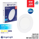 LAMPARA LED PARA EMPOTRAR REDONDA 6W 4.5" LUZ BLANCA ANGEL LIGHT