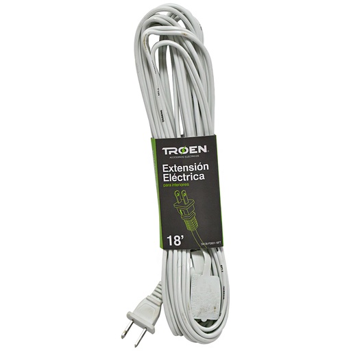 [6361] EXTENSION ELECTRICA SIN TIERRA 18FT TROEN