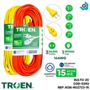 EXTENSION ELECTRICA 15MT 2 TOMAS TROEN