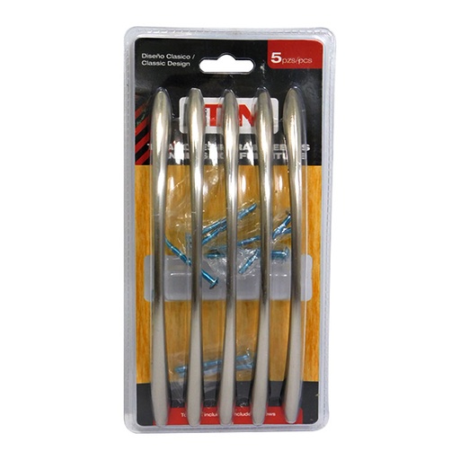 [6480] JUEGO DE TIRADORES 5PZAS 160MM LITANI