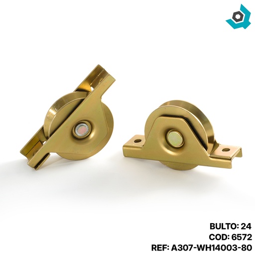 [6572] RUEDA O ROLDANA PARA PORTON 80MM - 3"