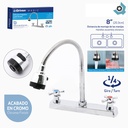 GRIFERIA PARA FREGADERO 8" CUELLO FLEXIBLE GRIVEN