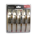 JUEGO DE TIRADORES 5PZAS 128MM LITANI