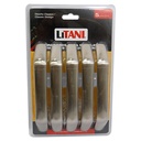 JUEGO DE TIRADORES 5PZAS 160MM LITANI