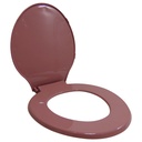 ASIENTO PARA INODORO ROSADO INTENSO REDONDO RESIMOL