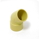 CODO 45GR PVC SANITARIO 50MM EXC TUBRICA