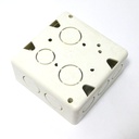 CAJETIN ELECTRICO CUADRADO PVC CONDUIT DOBLE 4" X 4" TUBRICA