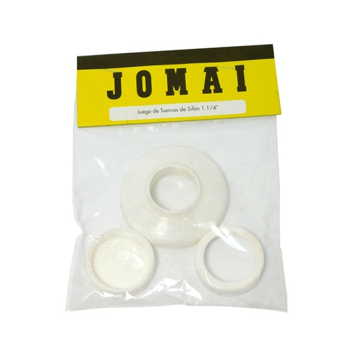 [7207] JUEGO DE TUERCA DE SIFON DE 1 1/4" JOMAI