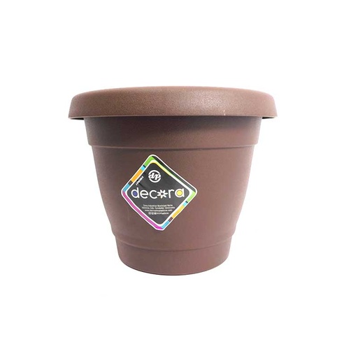[7298] MATERO PP CLÁSICO D-20 MARRÓN DECORA