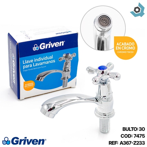 [7475] GRIFERIA PARA LAVAMANOS CENTRAL GRIVEN