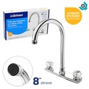 GRIFERIA PARA FREGADERO 8" MANIJA DE ACRILICO GRIVEN