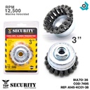 DISCO CEPILLO DE COPA DE ALAMBRE 3" SECURITY