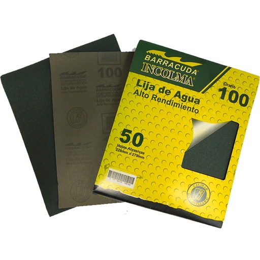 [7554] LIJA DE AGUA BARRACUDA # 100 (1X50)
