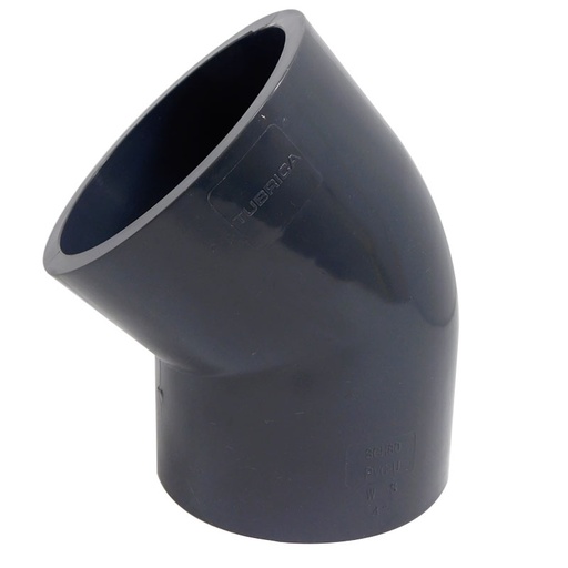 [7572] CODO 45GR PVC PRES SCH 80 4" HS TUBRICA