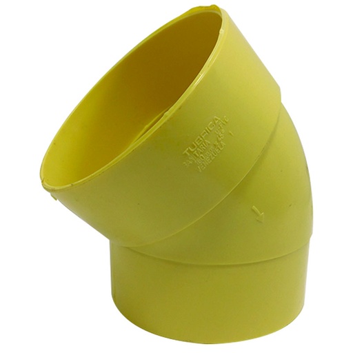 [7575] CODO 45GR PVC SANITARIO 160MM EXC TUBRICA