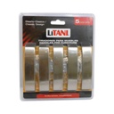 JUEGO DE TIRADORES 5PZAS 96MM LITANI