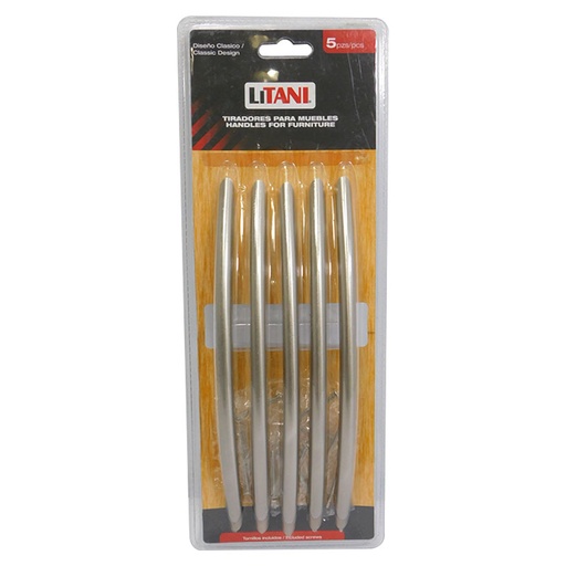 [7591] JUEGO DE TIRADORES 5PZAS 192MM LITANI