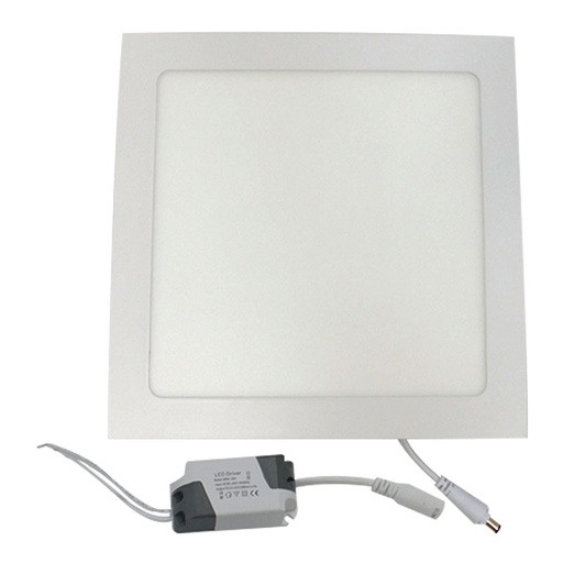 [7600] LAMPARA LED PARA EMPOTRAR CUADRADA 18W 9" LUZ BLANCA ANGEL LIGHT
