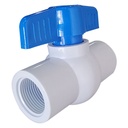 VALVULA 1" DE PVC CON ROSCA HEMBRA TUBRICA