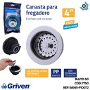 DESAGUE PARA FREGADERO 4" X 4" GRIVEN